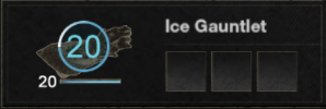 Weapon Mastery Ice Gauntlet 1-20